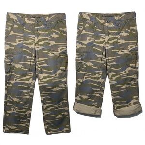 Cabela’s Camo Cargo Pants Roll Tab Utility Hiking Size 10